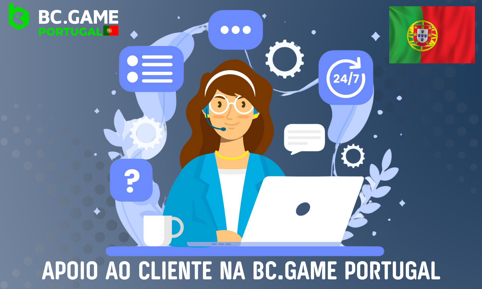 BC.GAME Portugal dispõe de um serviço de apoio ao cliente permanente