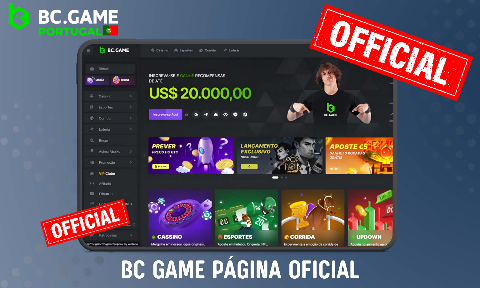 A BC Game é uma das empresas líderes no sector dos casinos e dos jogos de azar em linha