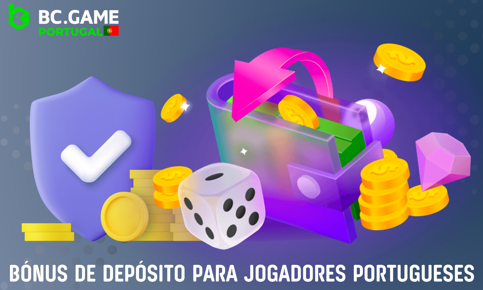 O BC Game oferece a todos os novos utilizadores um pacote de boas-vindas com um depósito que inclui 1080% até 220.000 BCD