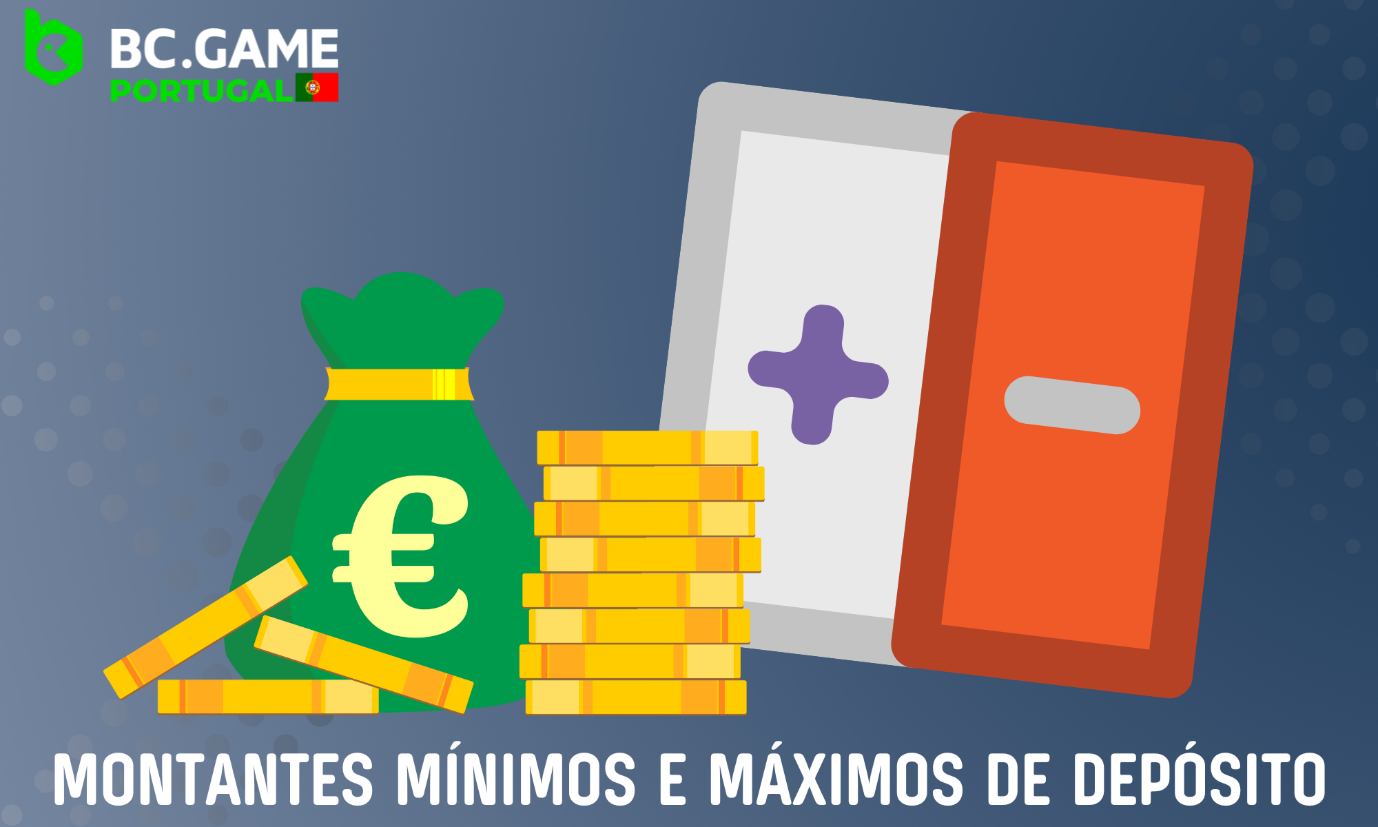 Montantes mínimos e máximos de depósito disponíveis no BC Game