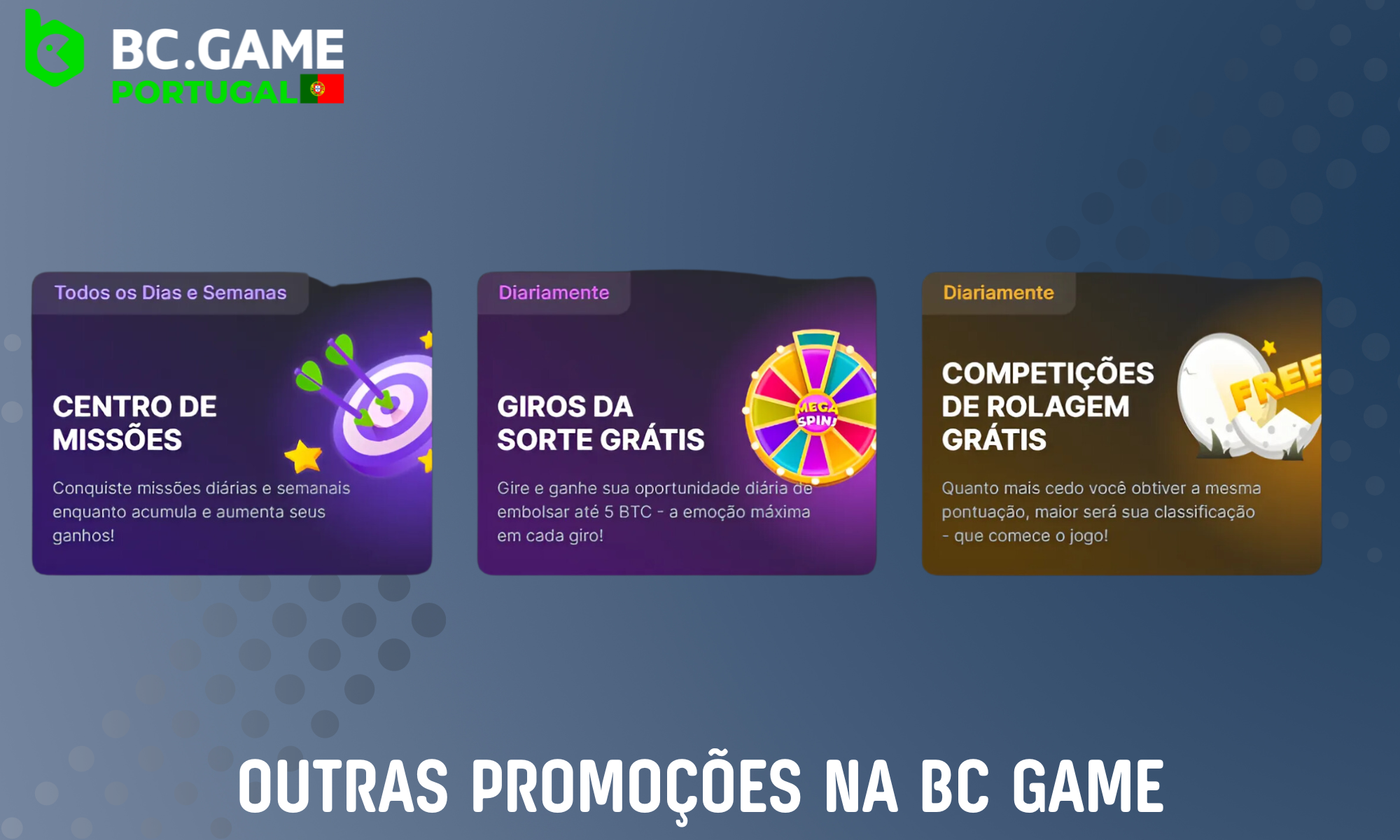 O BC Game incentiva constantemente os utilizadores com vários bónus e promoções