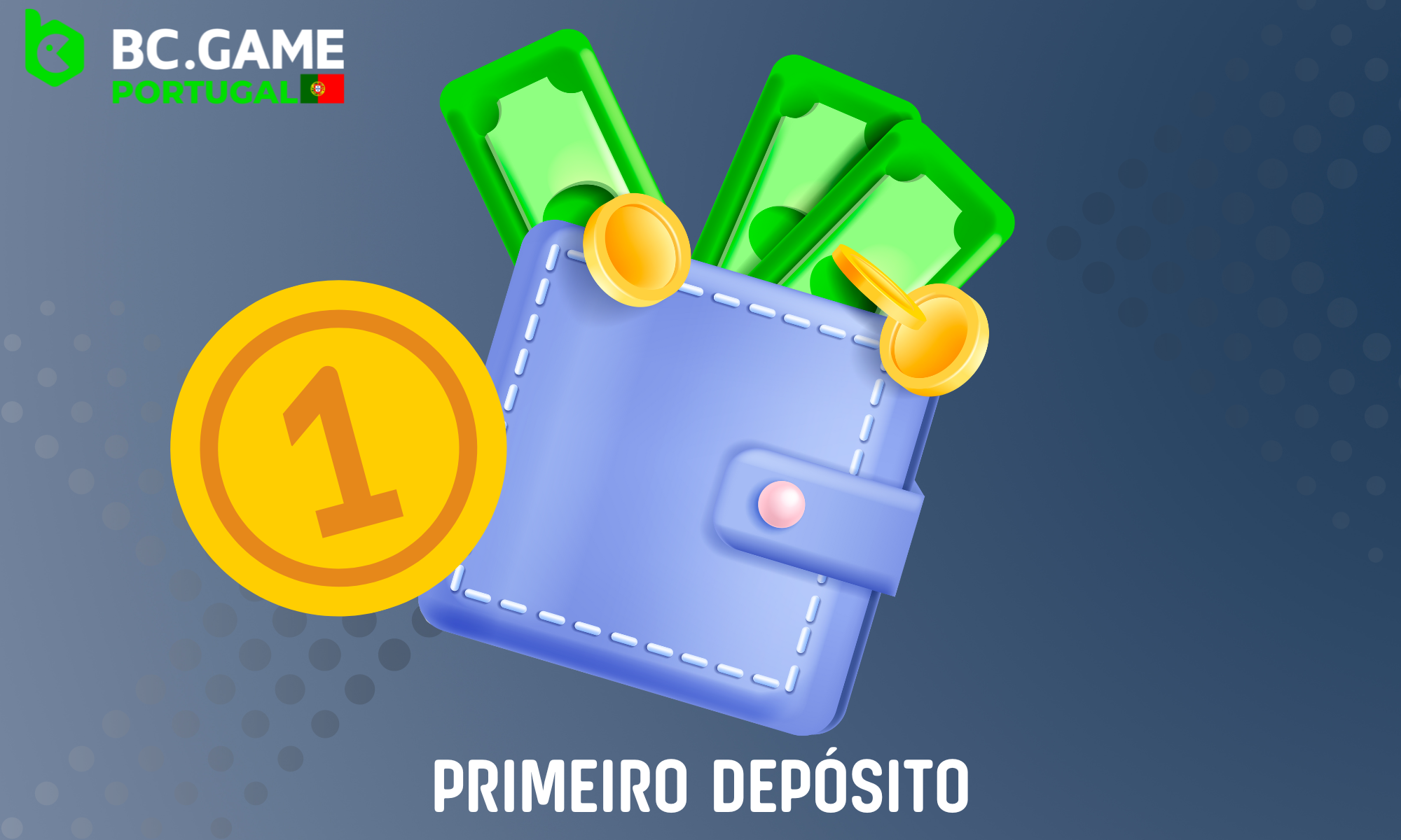 O bónus de primeiro depósito é de 180% até 20.000 BCD para jogar jogos de casino BC Game