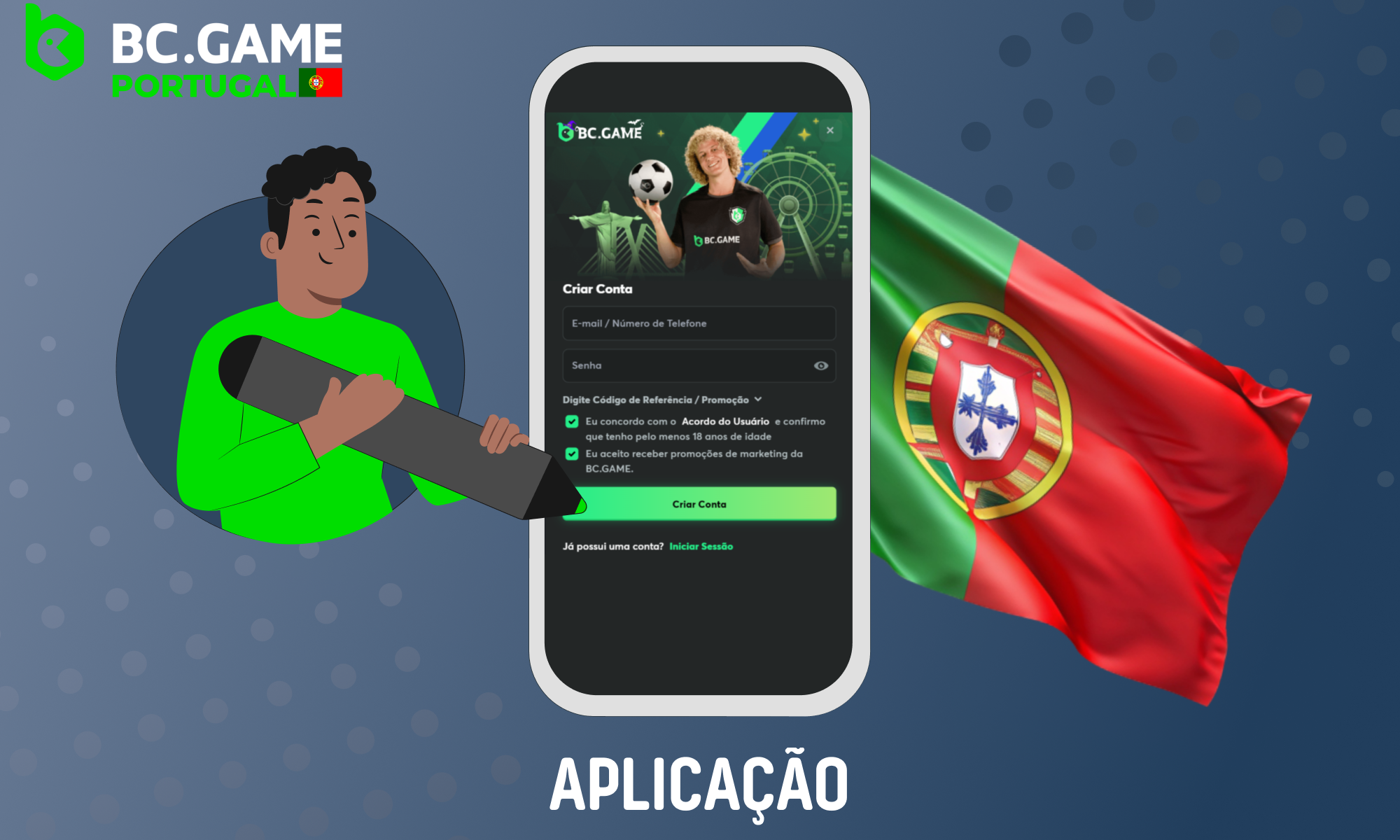 O BC.GAME utilizará apenas os dados pessoais dos jogadores portugueses para os fins especificados na política