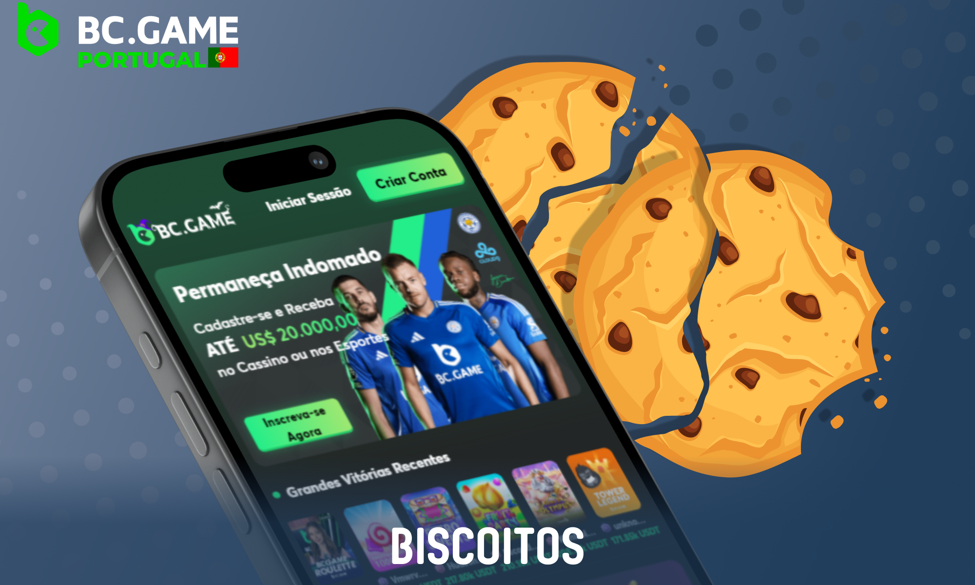 Para entender melhor os desejos e preferências dos jogadores portugueses, a BC Game utiliza cookies.